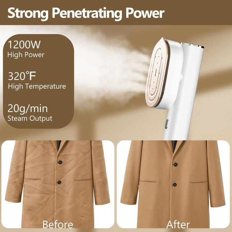 Handheld Garment Steamer for Clothes – Portable Fabric Steamer