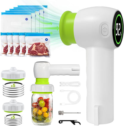 Vaclio 4-in-1 Portable Handheld Electric Mason Jar Vacuum Sealer