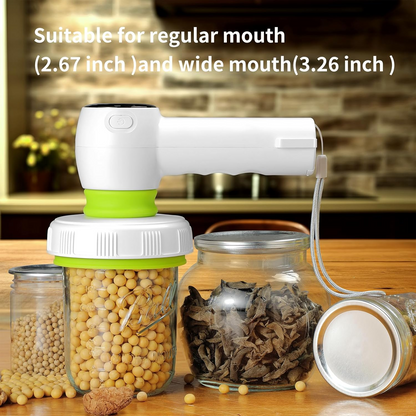 Vaclio 4-in-1 Portable Handheld Electric Mason Jar Vacuum Sealer