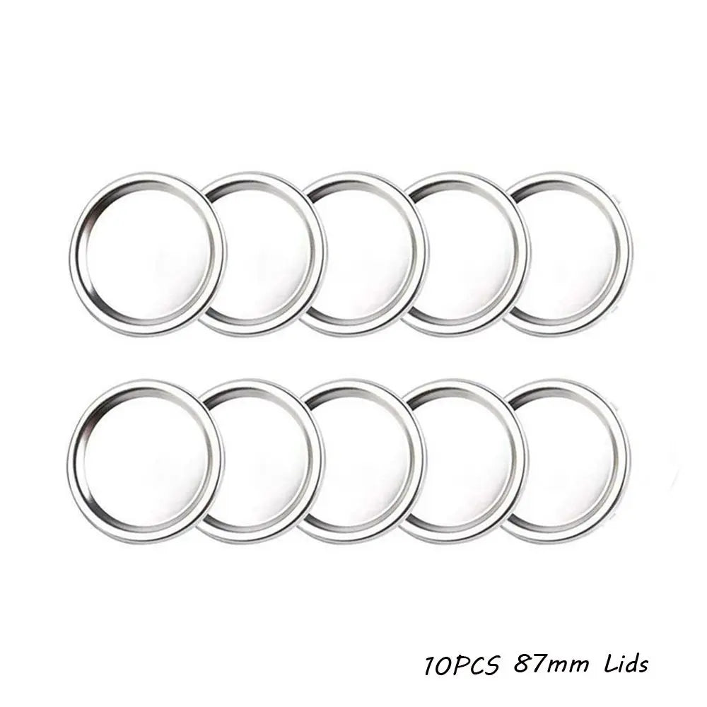 10/20Pcs/Pack Canning Lids Leak-Proof Wide Mouth Mason Jar Lids Tinplate Jar Caps Home Food Storage Bands Kitchen Accessories