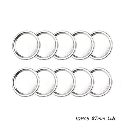 10/20Pcs/Pack Canning Lids Leak-Proof Wide Mouth Mason Jar Lids Tinplate Jar Caps Home Food Storage Bands Kitchen Accessories