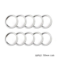 10/20Pcs/Pack Canning Lids Leak-Proof Wide Mouth Mason Jar Lids Tinplate Jar Caps Home Food Storage Bands Kitchen Accessories