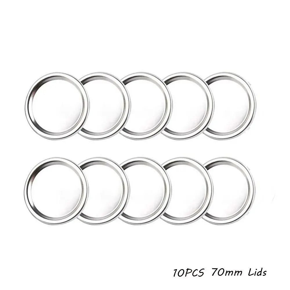 10/20Pcs/Pack Canning Lids Leak-Proof Wide Mouth Mason Jar Lids Tinplate Jar Caps Home Food Storage Bands Kitchen Accessories