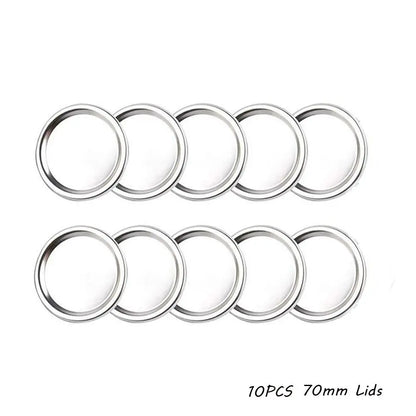 10/20Pcs/Pack Canning Lids Leak-Proof Wide Mouth Mason Jar Lids Tinplate Jar Caps Home Food Storage Bands Kitchen Accessories