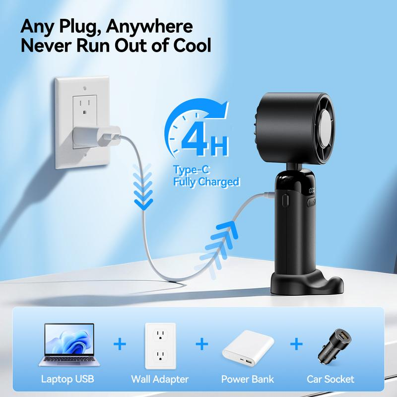 VACLIO 4-in-1 portable refrigeration handheld turbo fan with 200 speed settings!