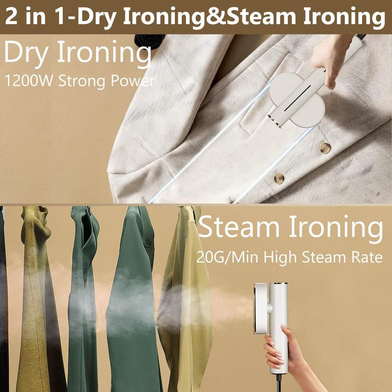 Handheld Garment Steamer for Clothes – Portable Fabric Steamer