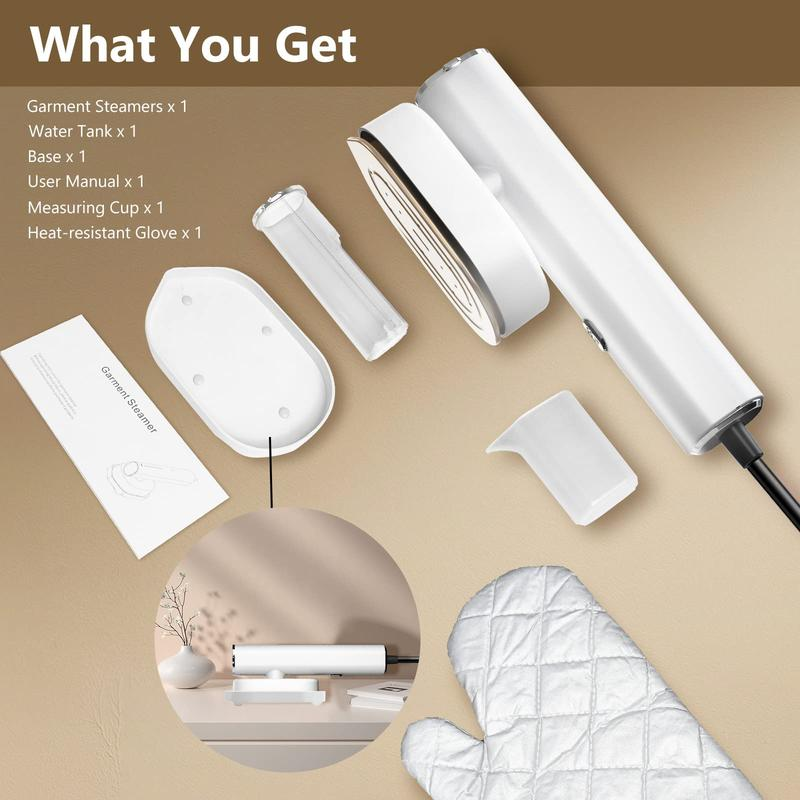 Handheld Garment Steamer for Clothes – Portable Fabric Steamer